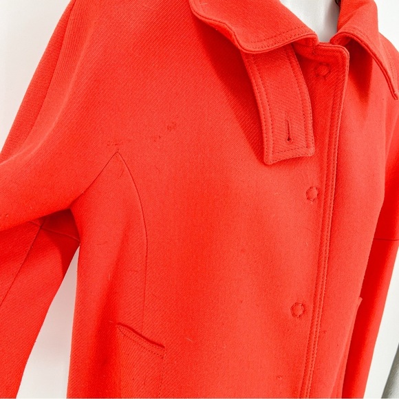 United Colors of Benetton Orange Pea Coat - Picture 2 of 8